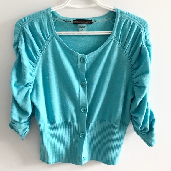 Bianca Nygard Tops - NWOT Bianca Nygard Blue Button Sweater Cardigan
